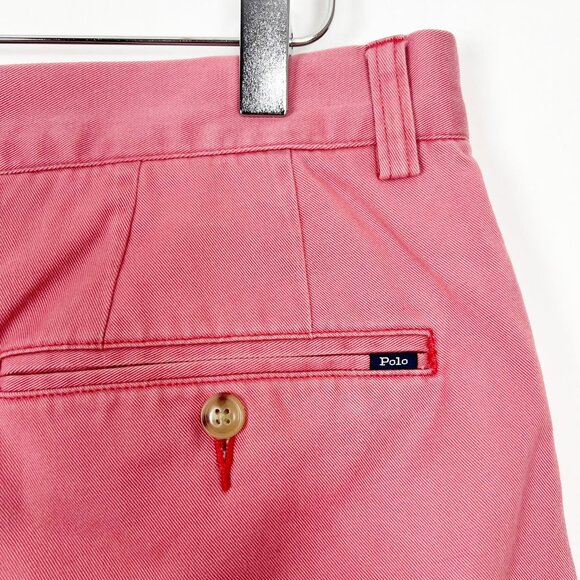 Polo Ralph Lauren Shorts Men's Size 34 Classic Fit 9" Chino Nantucket Red - Picture 5 of 15